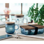 Ribbed glass mug 300ml | VITRIO MUG - Image 3