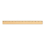 Wooden ruler 30cm | RULER30 - Image 2