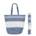 Beach bag with hammam towel | HUMMUM - Image 3